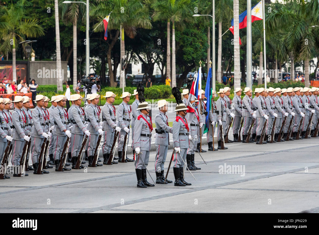 Military parade at Rizal Park, Manila, Philippines Stock Photo - Alamy