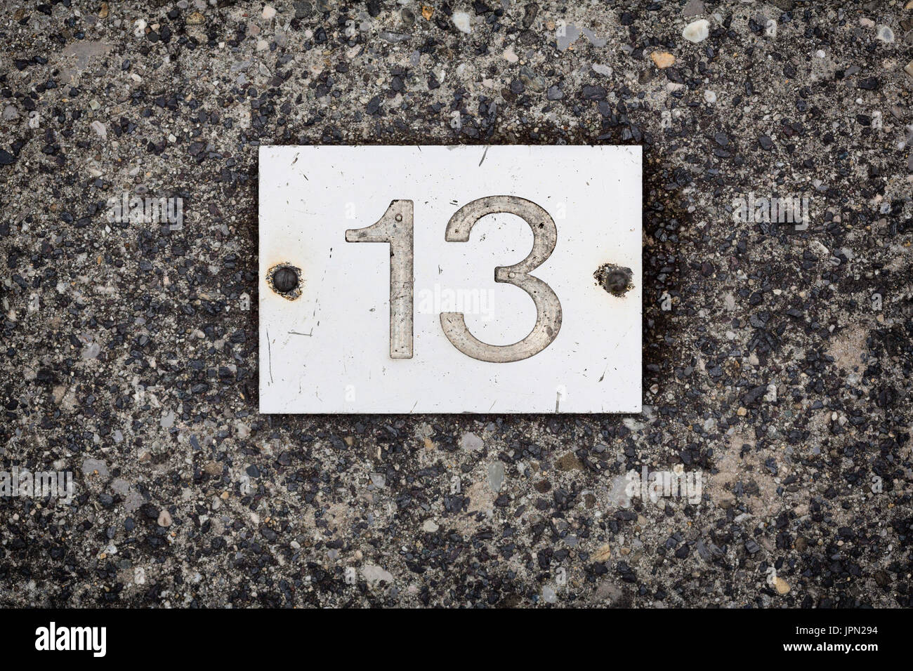 Unique unlucky bad luck floor 13// 13th floor elevator plate sign plaque Metal!