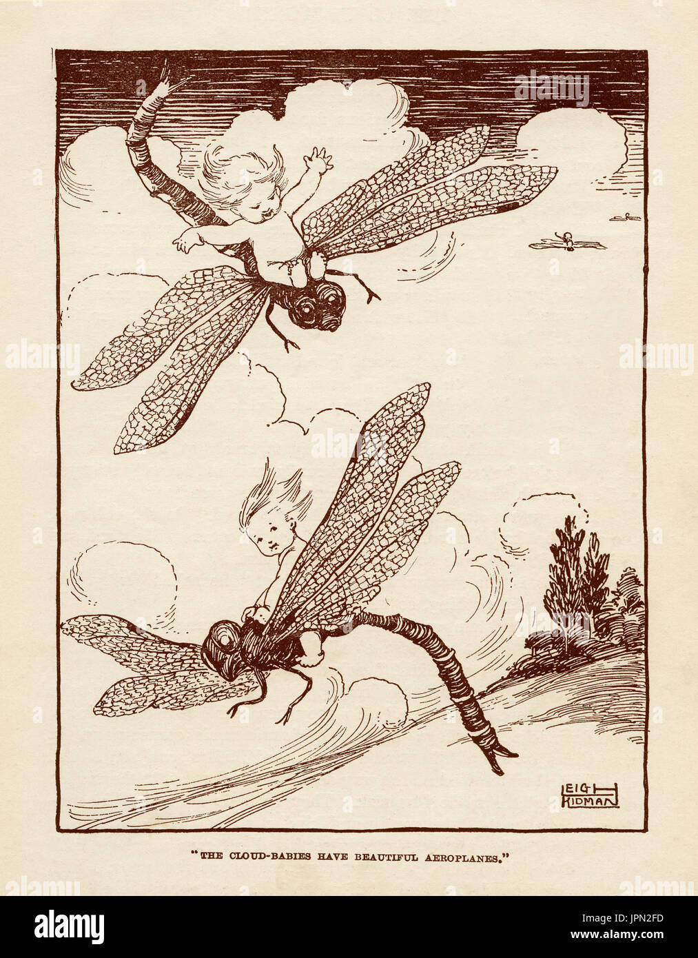 Illustration from the Wonder Book a picture Annual 1921 Stock Photo