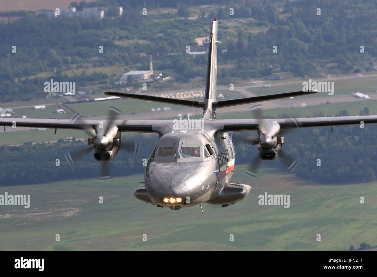 Tactical Transportation Aircraft Let L 410 Turbolet Stock Photo Alamy