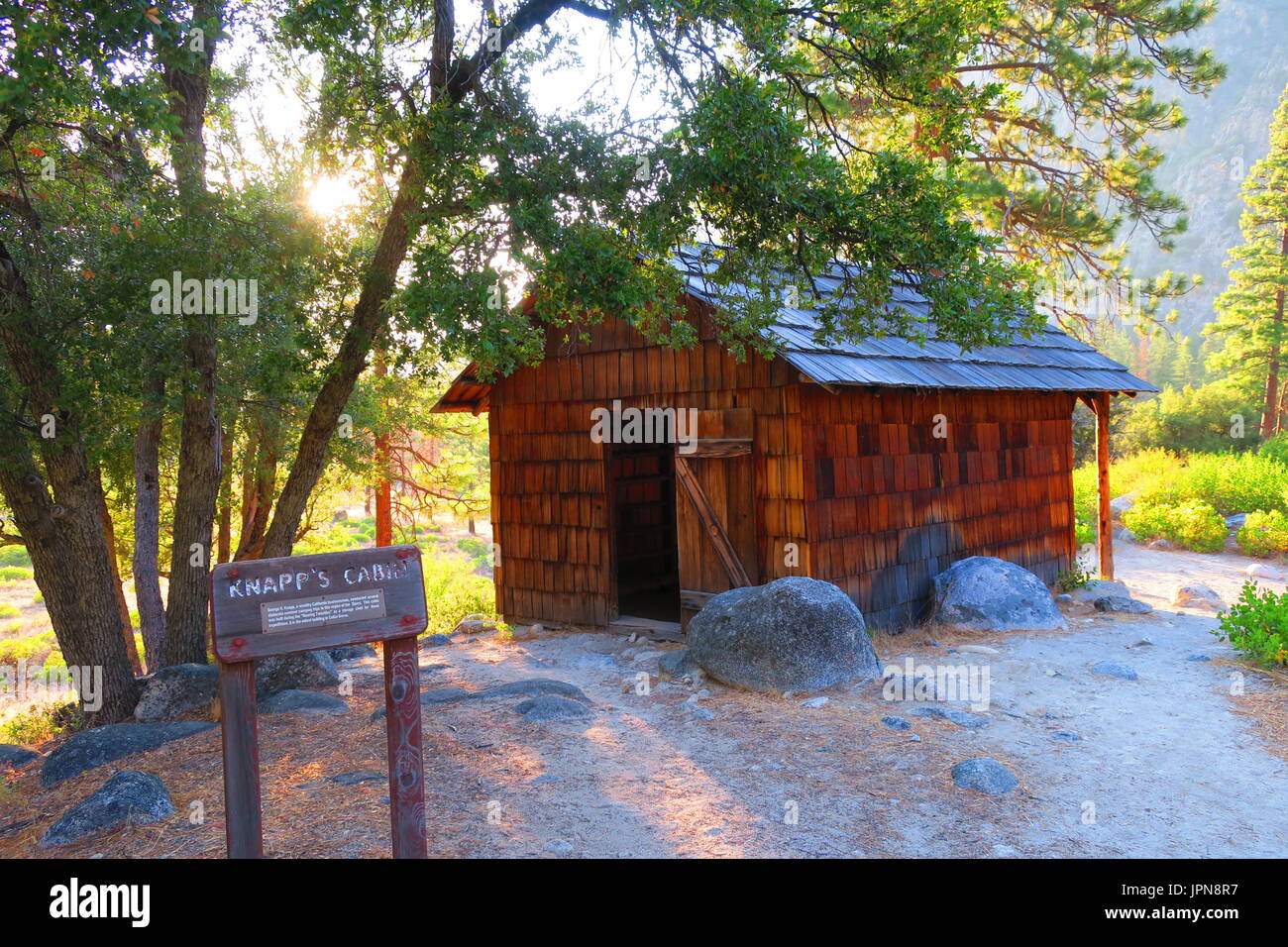 Knapp's Cabin, Kings Canyon National Park, California, United States Stock Photo
