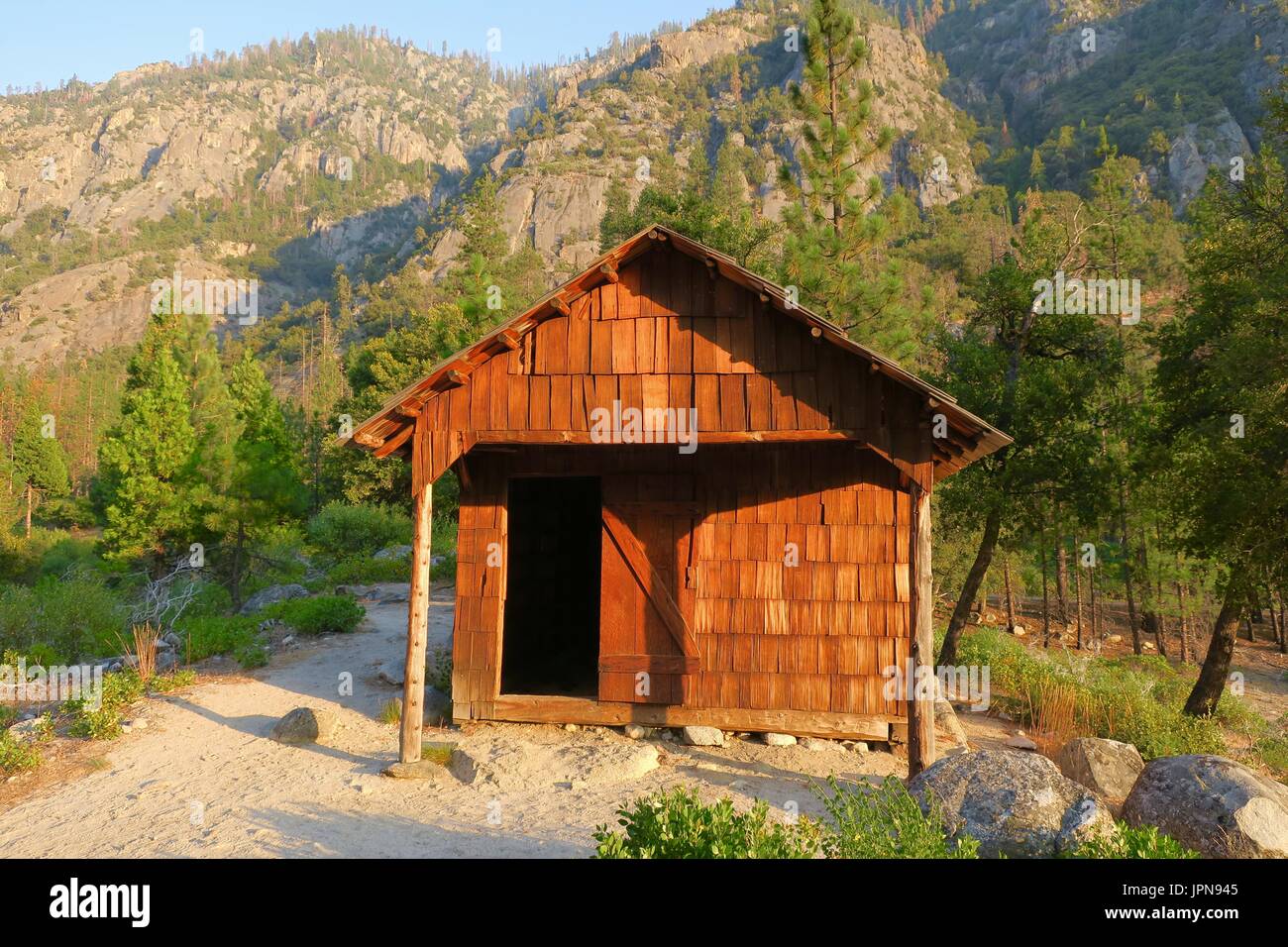 Knapp's Cabin, Kings Canyon National Park, California, United States Stock Photo