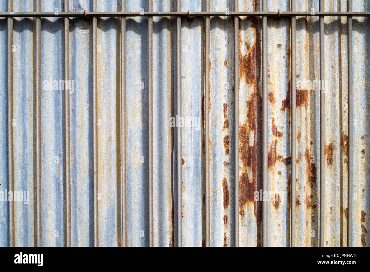 Galvanized metal fence hires stock photography and images Alamy