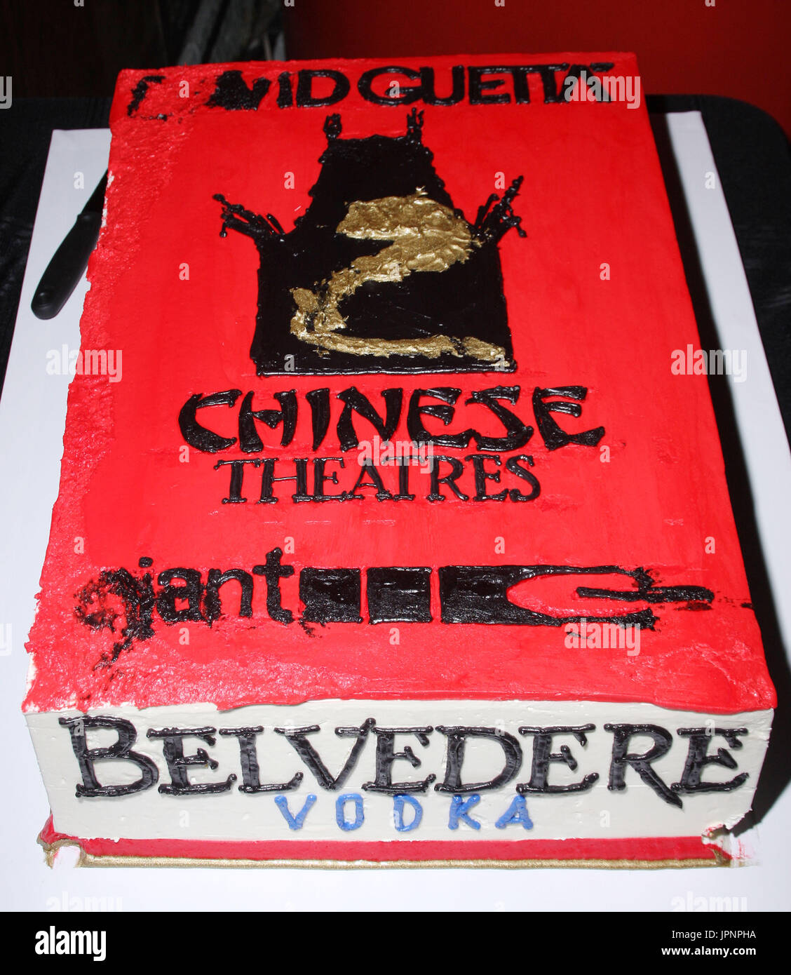 David Guetta Cake at the David Guetta Handprint Ceremony at the Grauman ...