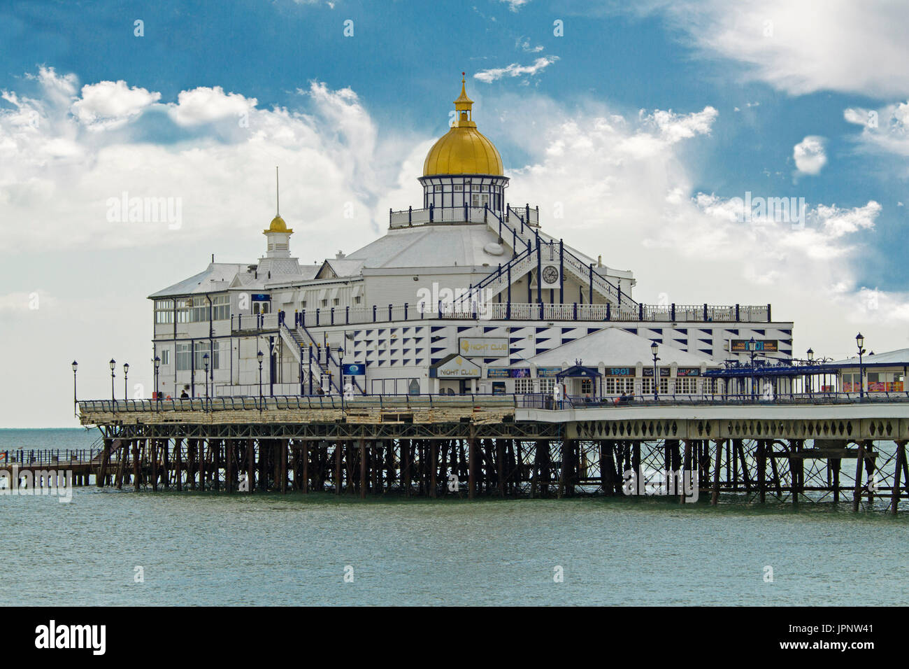 Historic Victorian pier at Eastbourne, England Stock Photo