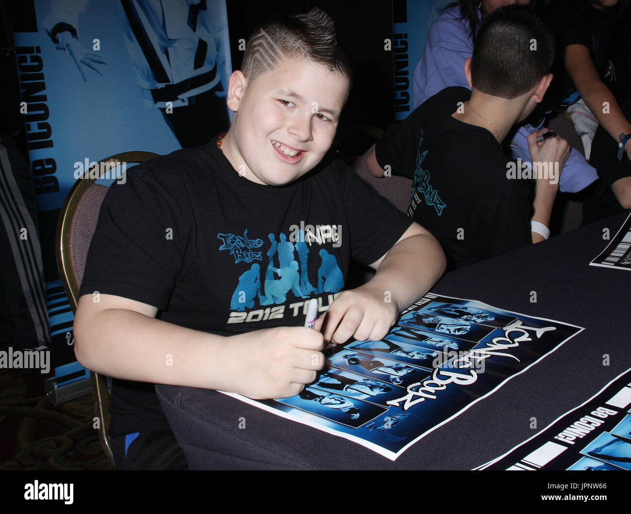 Thomas Miceli of the Iconic Boyz at Pacific Rim Video interview held at the  Pan Pacific Park in Los Angeles, CA on Tuesday, November 15, 2011. Photo by  Peter Gonzaga Pacific Rim Photo Press Stock Photo - Alamy