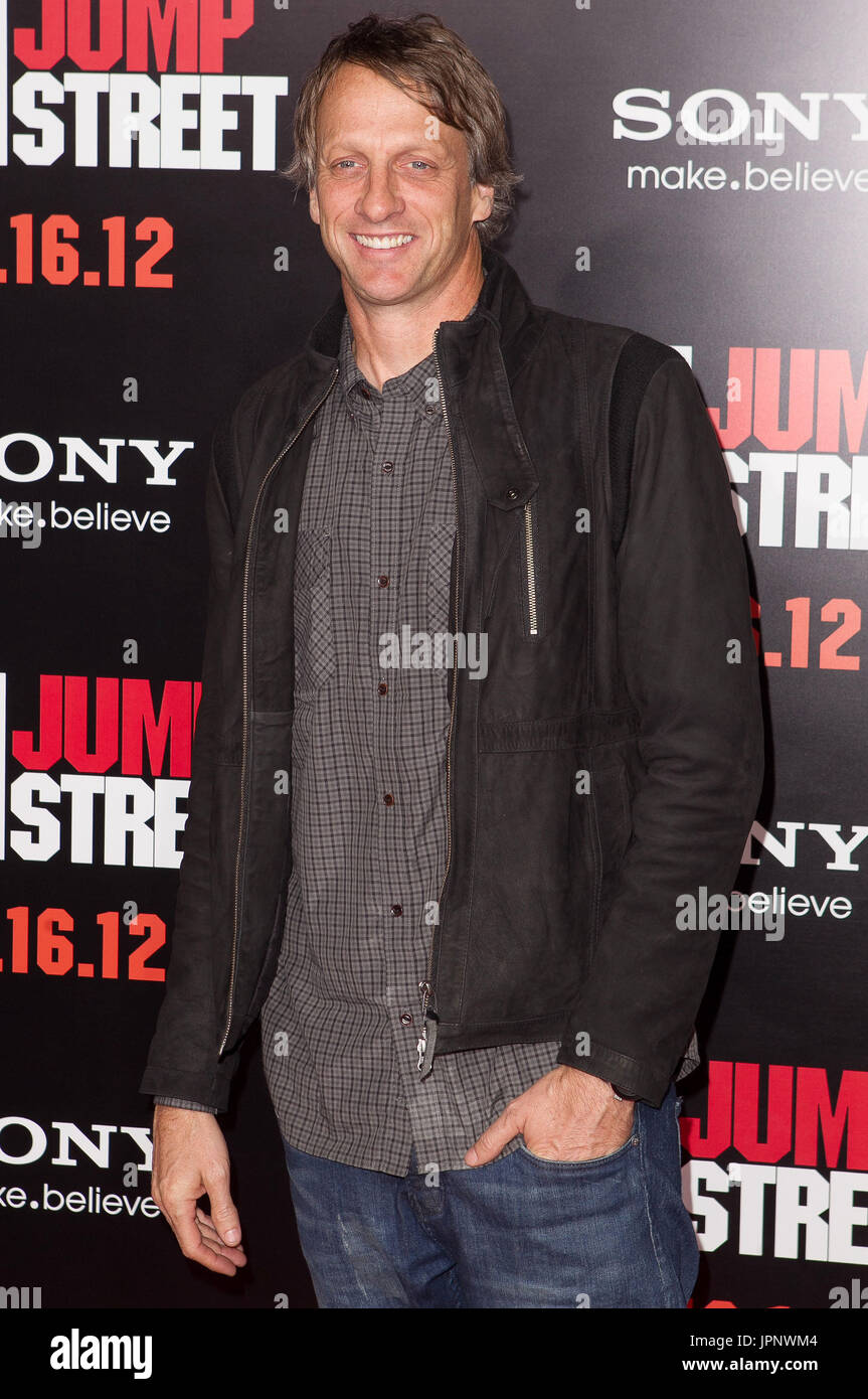 Tony Hawk at the "21 Jump Street" World Premiere held at Grauman's ...