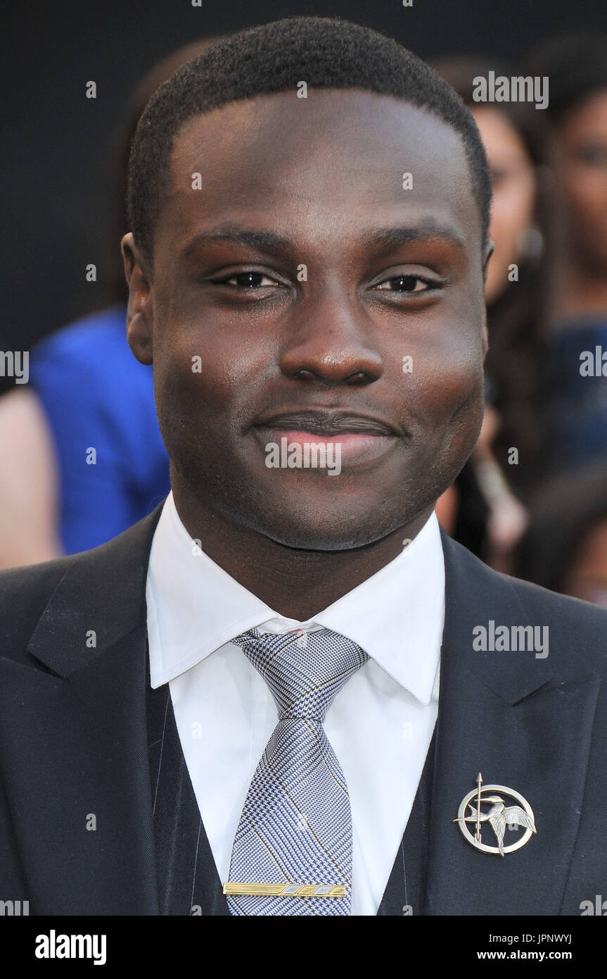 Dayo Okeniyi at the Los Angeles Premiere of "The Hunger Games" held at
