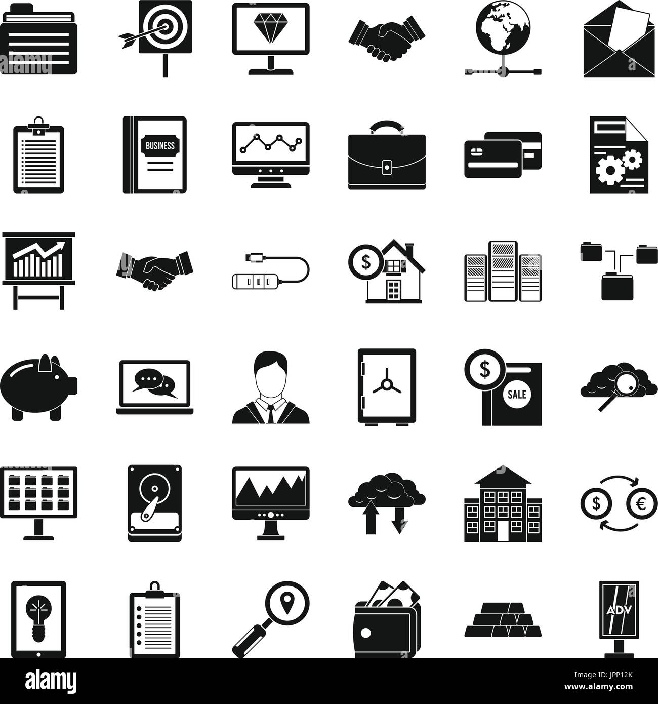 Money business icons set, simple style Stock Vector Image & Art - Alamy