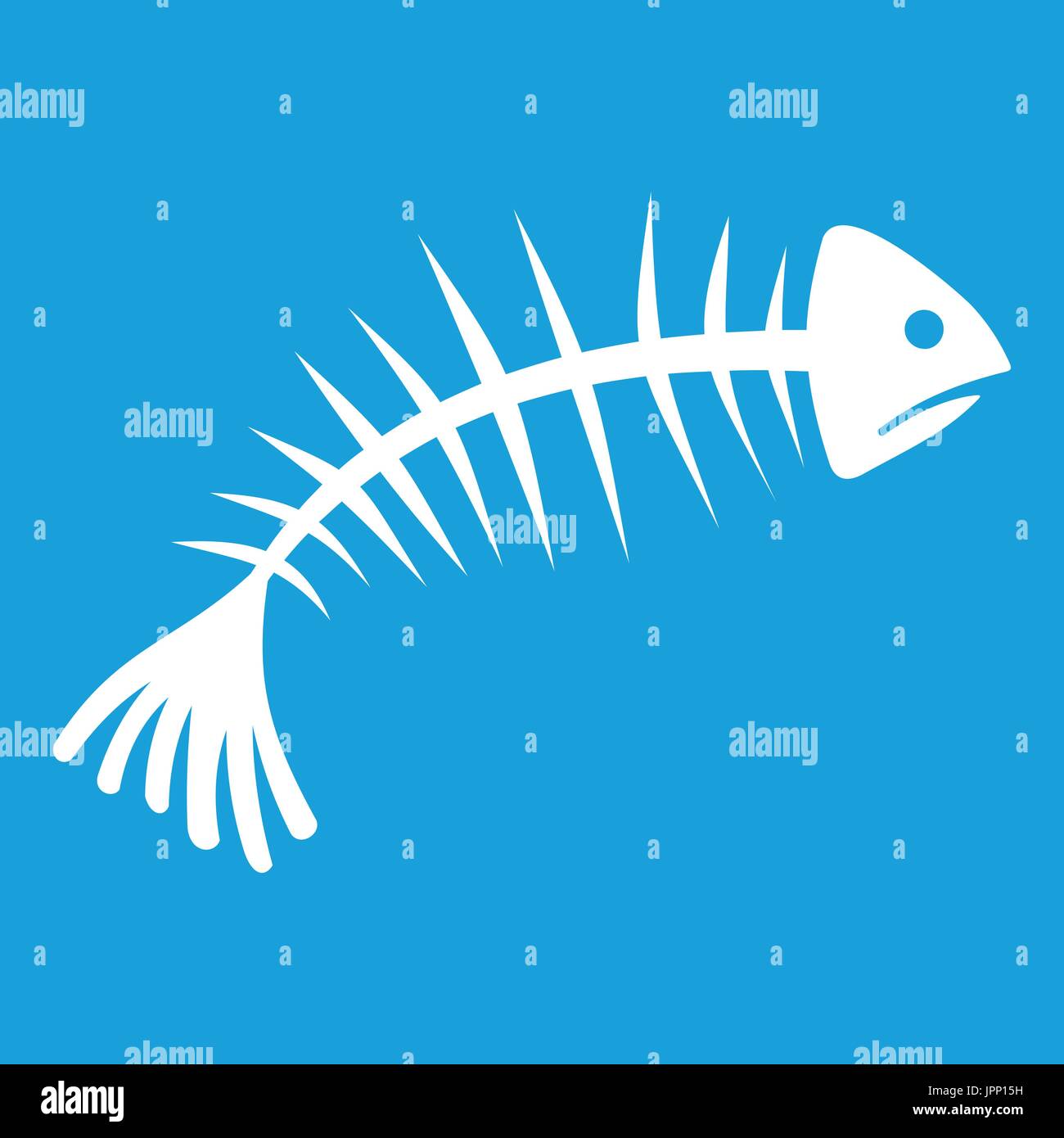 Fish bones icon white Stock Vector Image & Art Alamy