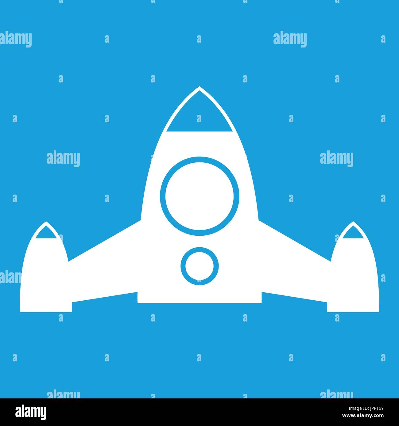 Rocket icon white Stock Vector Image & Art - Alamy