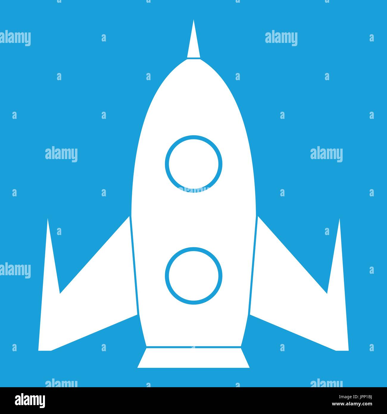 Rocket icon white Stock Vector Image & Art - Alamy