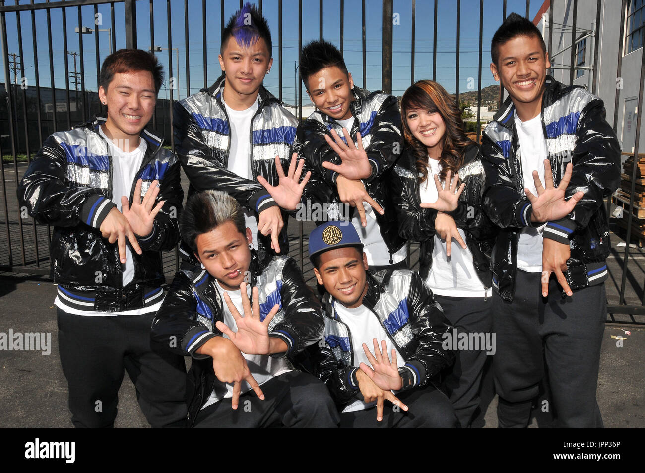 Black Canvas from Hawaii at Randy Jackson's America's Best Dance Crew Season 7 Season Of The Superstars - Los Angeles Auditions at Center Staging in Burbank, CA. The event took place on Saturday, January 28, 2012. Photo by Sthanlee B. Mirador Pacific Rim Photo Press. Stock Photo
