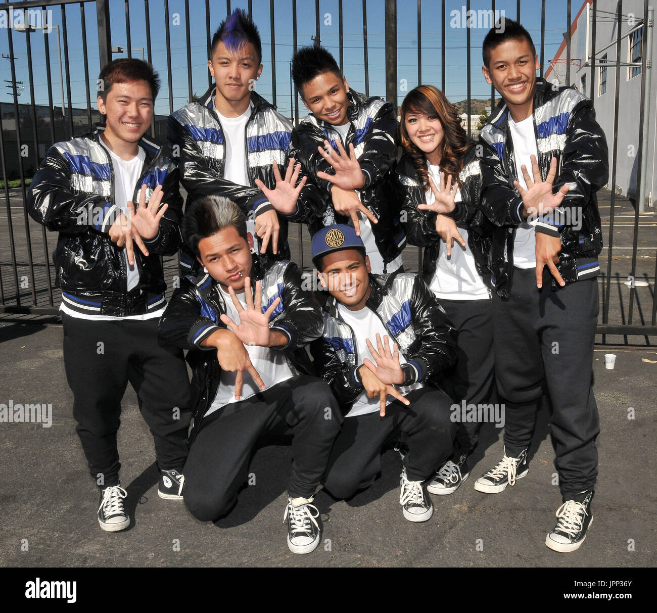Black Canvas from Hawaii at Randy Jackson's America's Best Dance Crew Season 7 Season Of The Superstars - Los Angeles Auditions at Center Staging in Burbank, CA. The event took place on Saturday, January 28, 2012. Photo by Sthanlee B. Mirador Pacific Rim Photo Press. Stock Photo