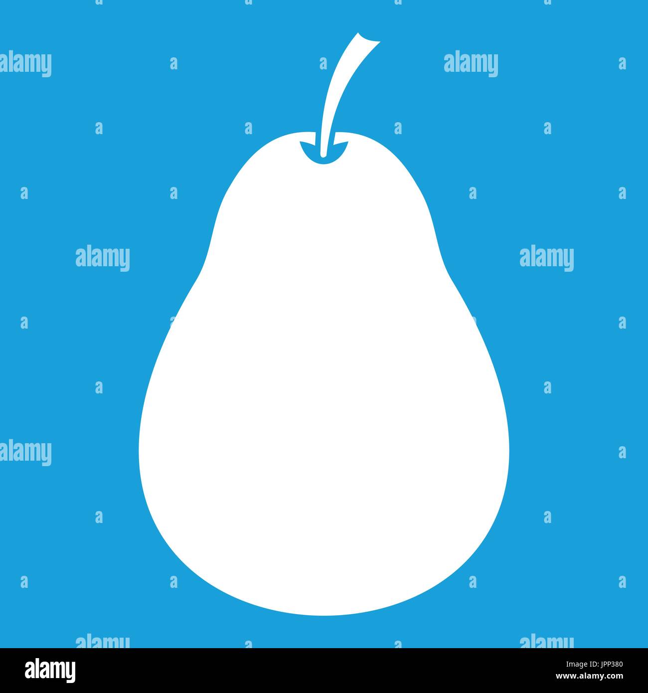 Pear icon white Stock Vector Image & Art - Alamy