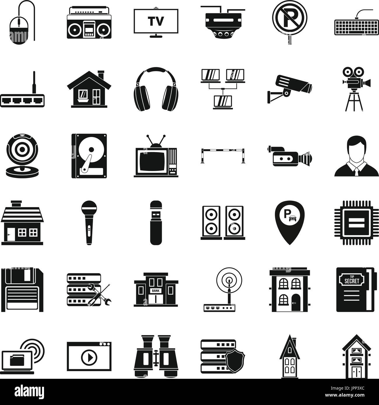 New camera icons set, simple style Stock Vector Image & Art Alamy