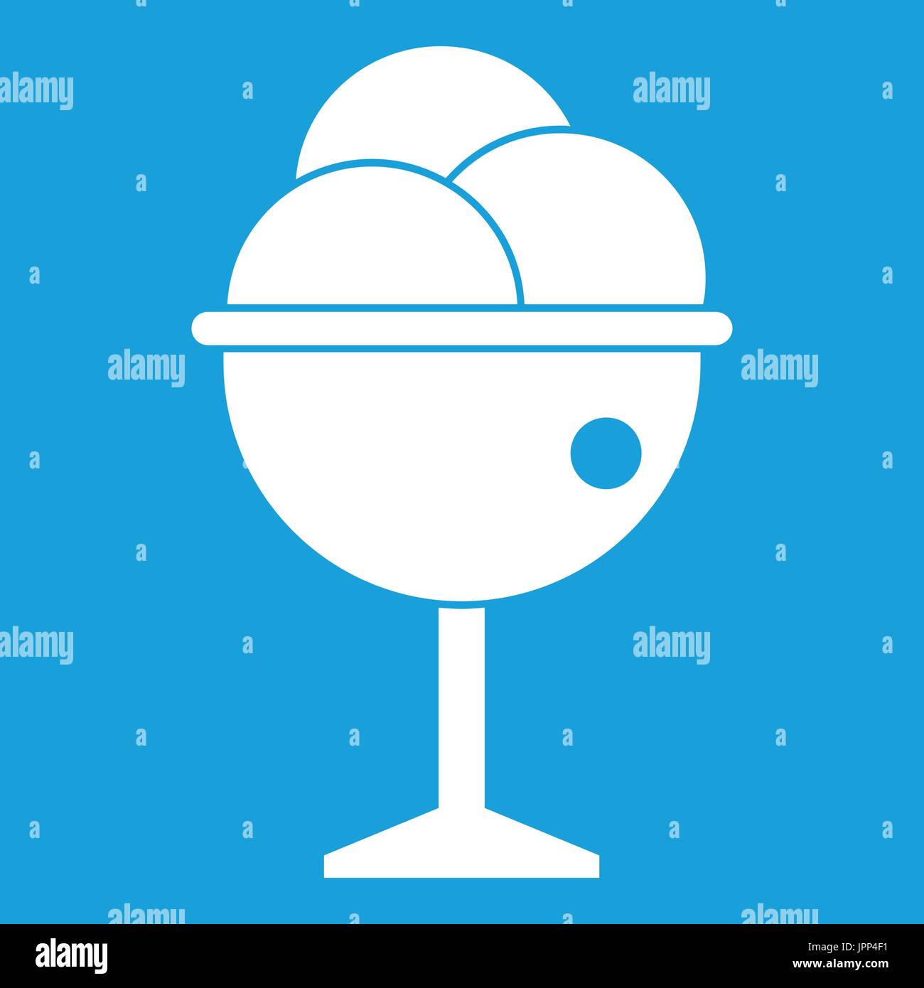 Ice Cream icon white Stock Vector Image & Art - Alamy