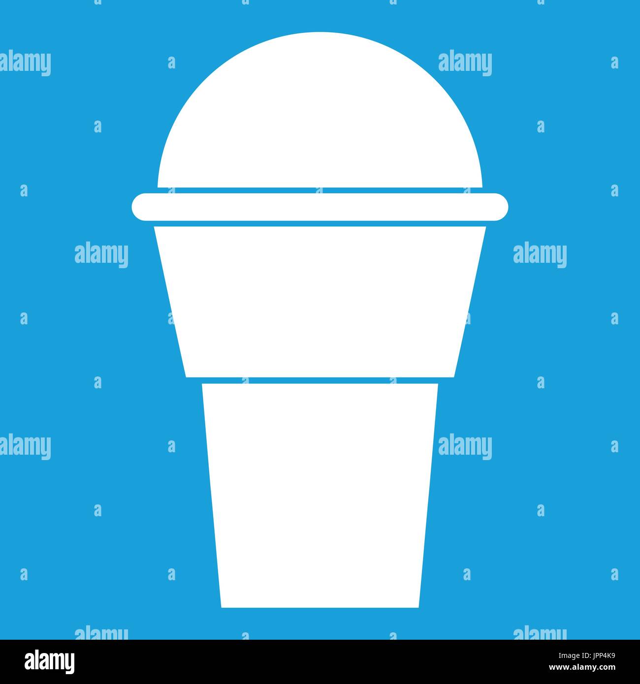 Ice Cream icon white Stock Vector Image & Art - Alamy