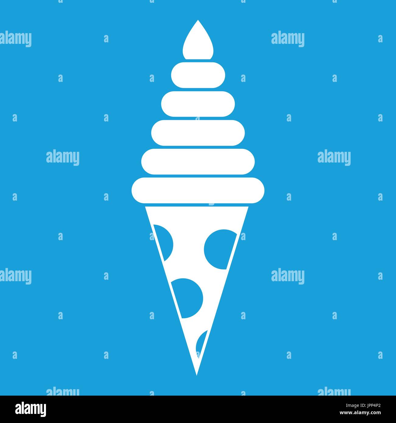 Ice Cream icon white Stock Vector Image & Art - Alamy