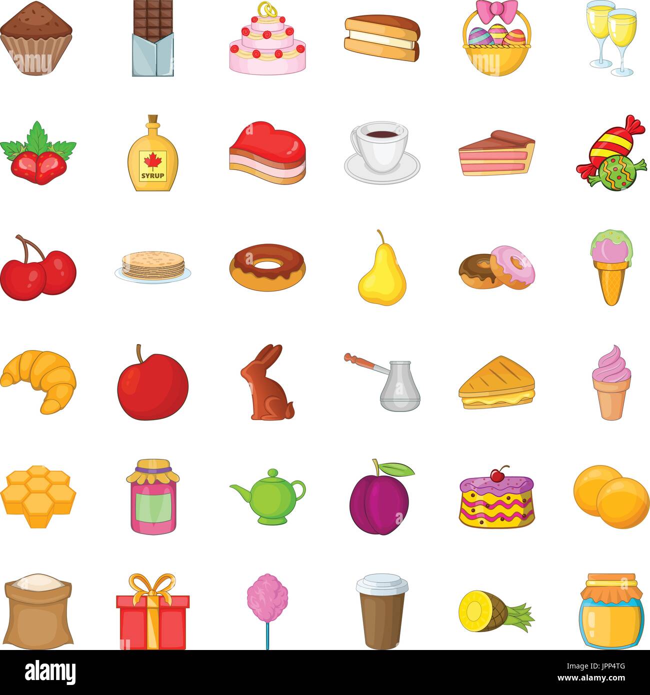 Candy icons set, cartoon style Stock Vector Image & Art - Alamy
