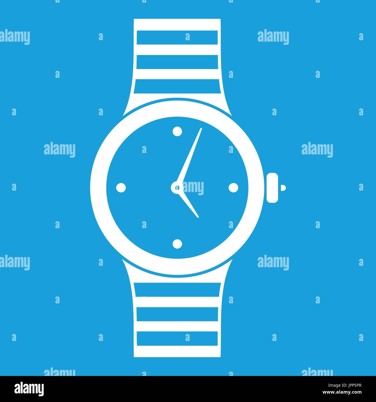 Watch icon white Stock Vector Image & Art - Alamy