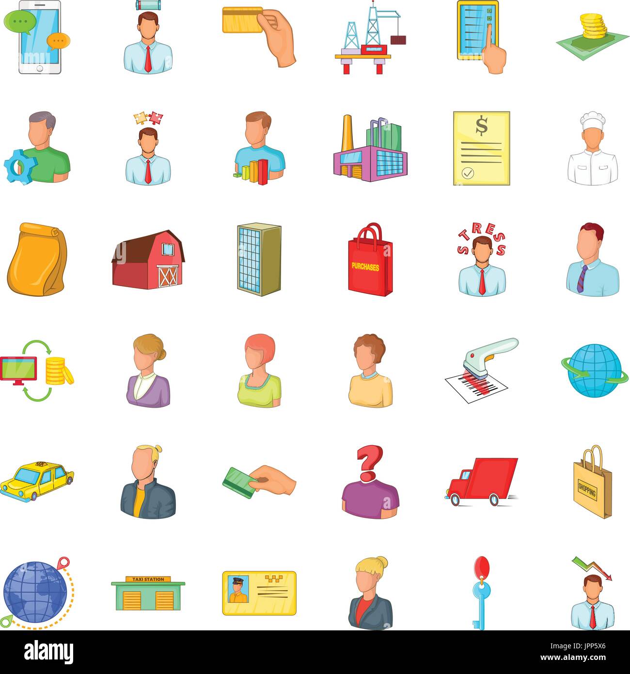 Money career icons set, cartoon style Stock Vector Image & Art - Alamy