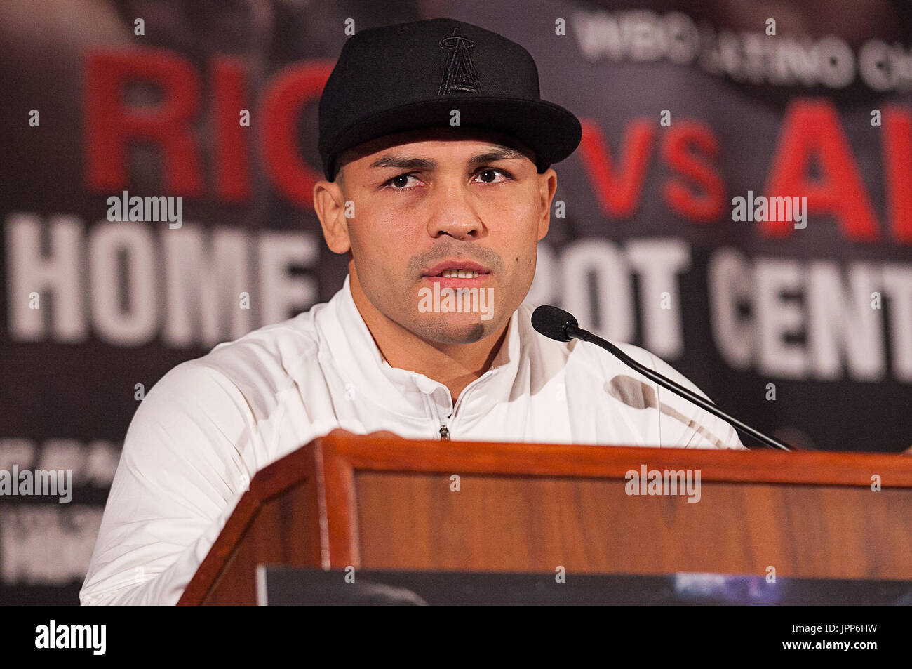 Mike Alvarado at the World Junior Featherweight Championship Donaire Vs