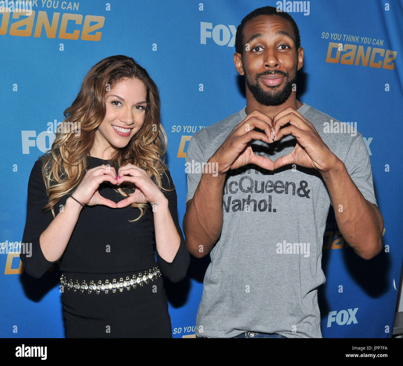 SYTYCD AllStars Allison Holker & Stephen Boss AKA tWitch at the So You Think You Can Dance Season 9 Finale held at the CBS Television Studio Center in Los Angeles, CA.The event took place on Tuesday, September 18, 2012. Photo by Sthanlee B. Mirador_Pacific Rim Photo Press. Stock Photo