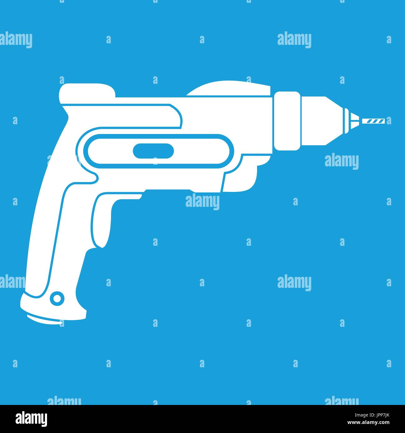 Hand drill icon white Stock Vector Image & Art - Alamy