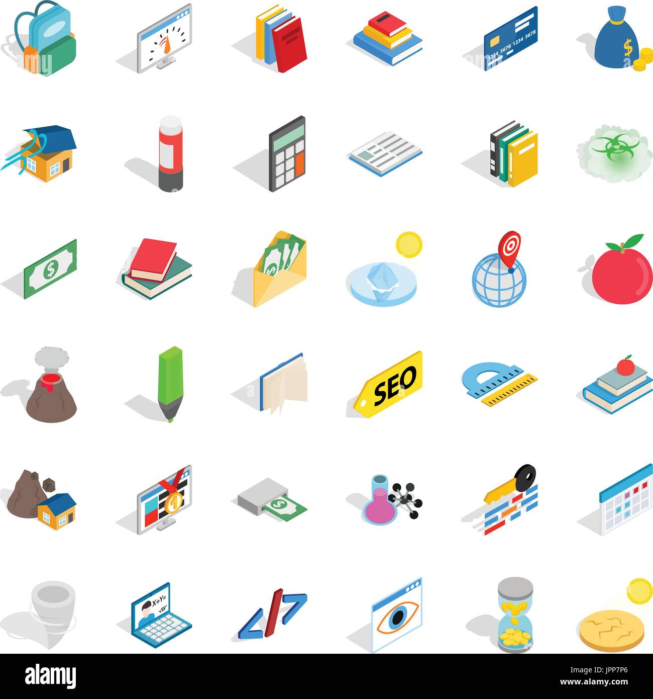 Chemistry lab icons set, isometric style Stock Vector Image & Art - Alamy