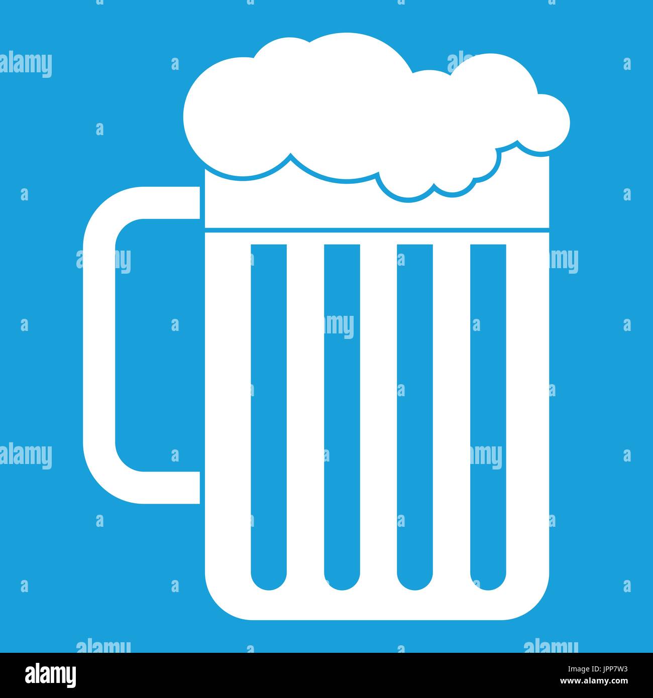Beer mug icon white Stock Vector Image & Art Alamy
