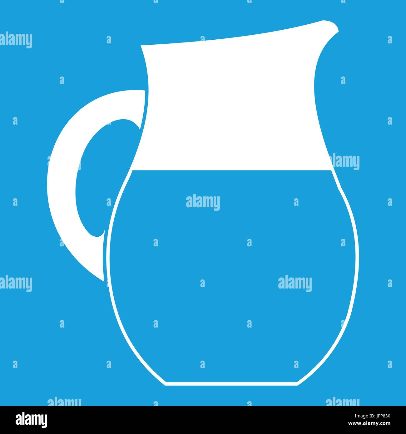 Pitcher of milk icon white Stock Vector Image &amp; Art - Alamy