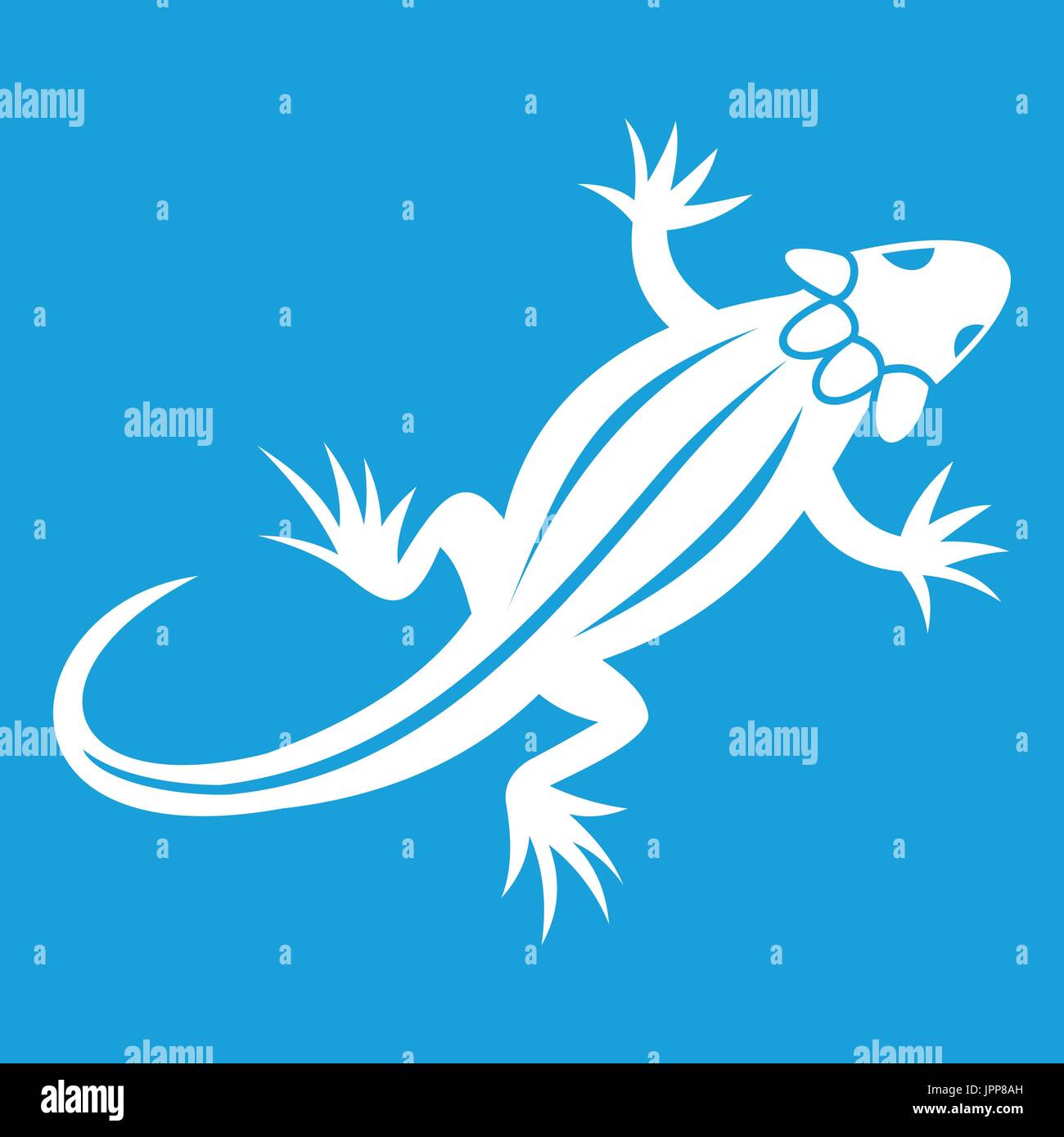 Lizard icon white Stock Vector Image & Art - Alamy