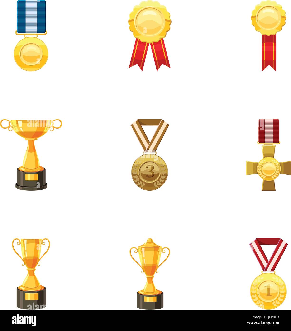Sport awards icons set, cartoon style Stock Vector Image & Art Alamy