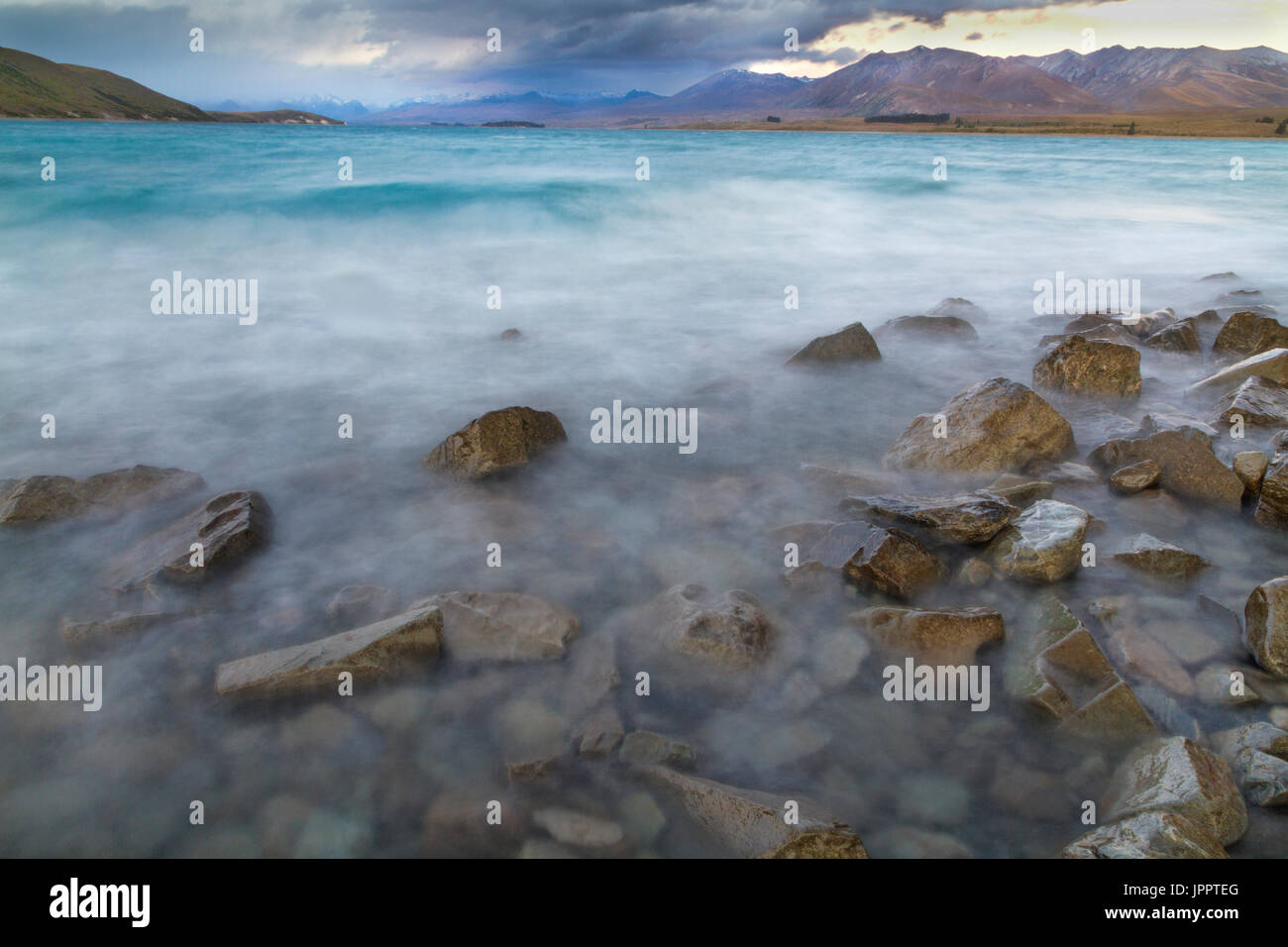 Lake Tekapo in South Island New Zealand near Christchurch Stock Photo ...