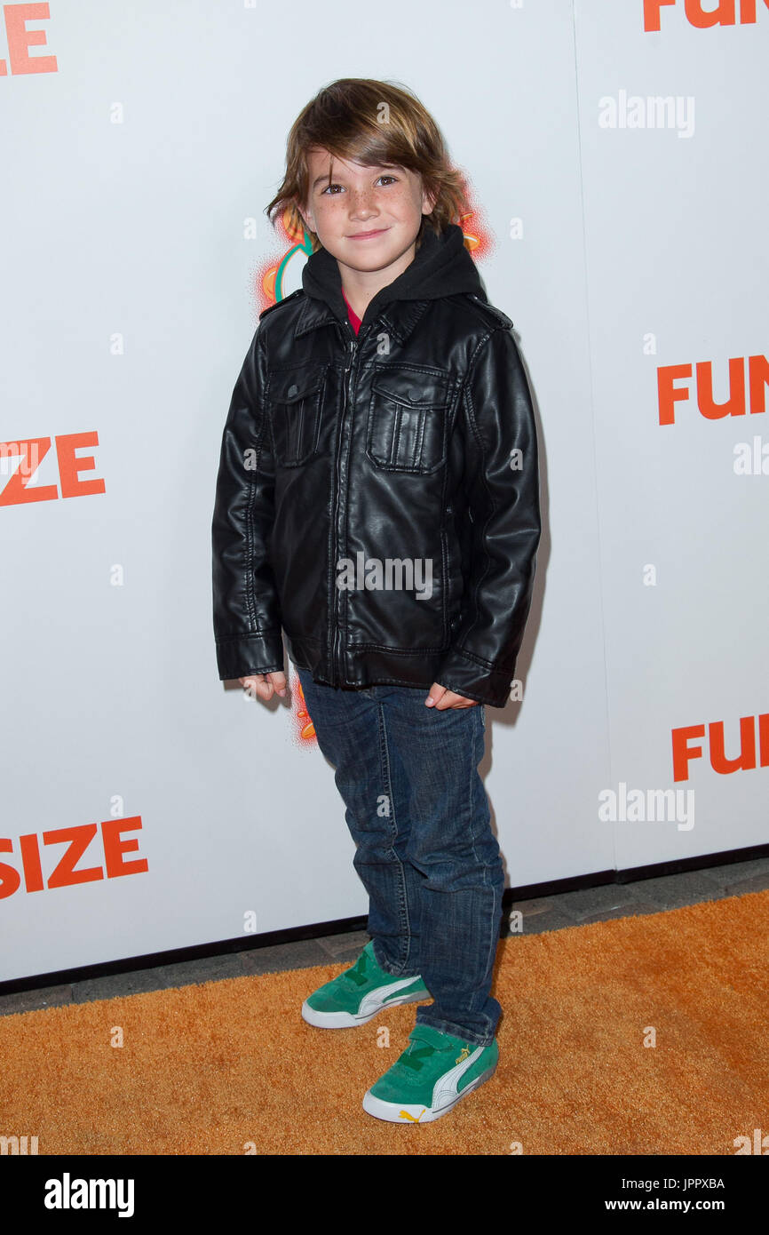 Aiden Lovekamp arrives at the Premiere of Paramount Pictures’ ‘Fun Size