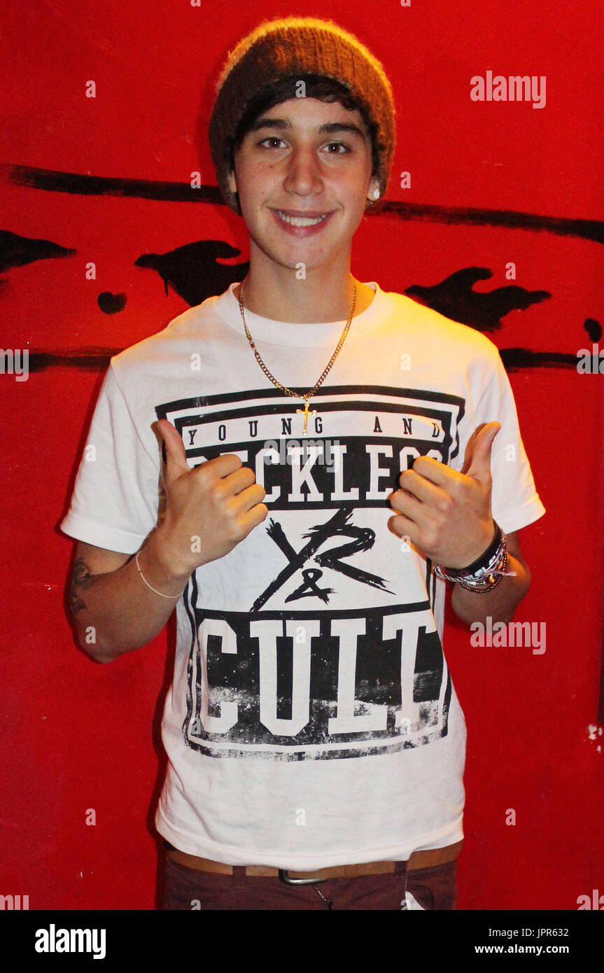 Jai Brooks of The Janoskians backstage at the Janoskians Not A Boyband