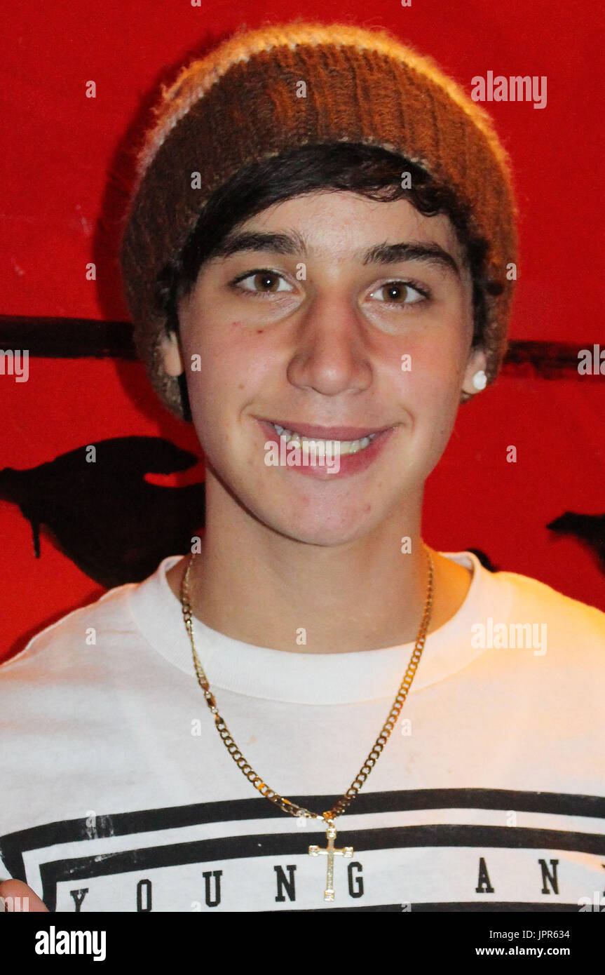 Jai Brooks of The Janoskians backstage at the Janoskians Not A Boyband