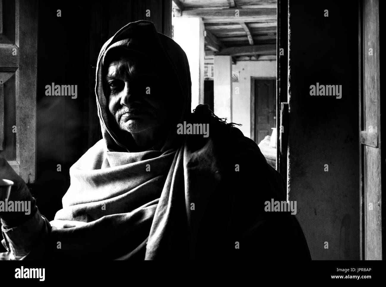 80 years old man Black and White Stock Photos & Images - Alamy