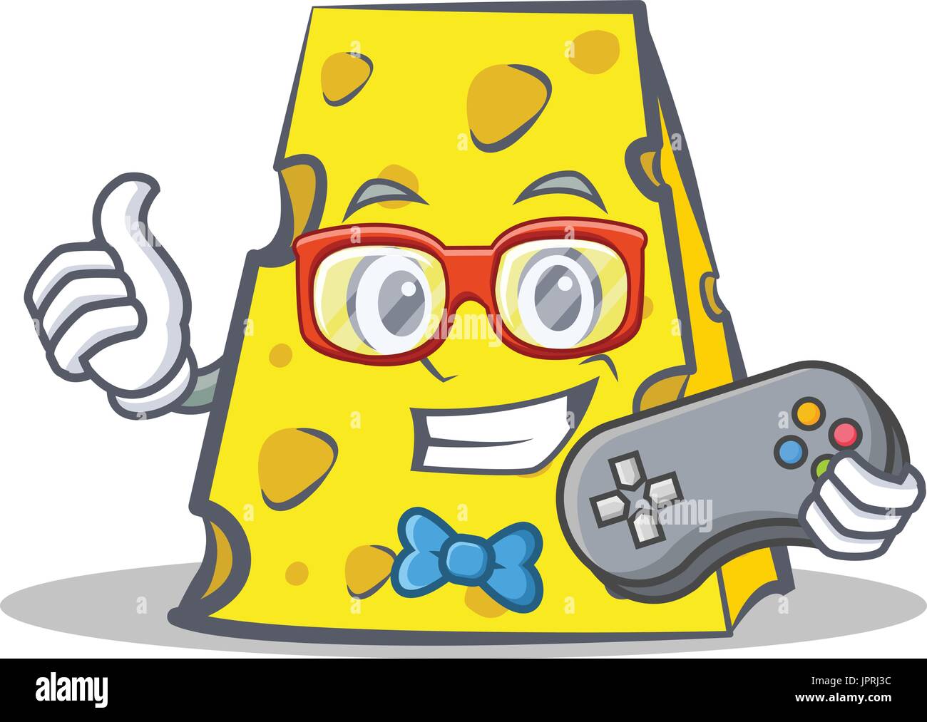 Gamer cheese character cartoon style Stock Vector Image & Art Alamy