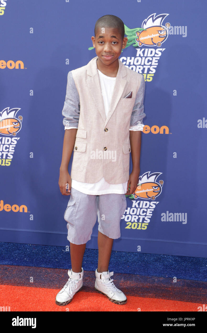 Tylen Jacob Williams at the Nick Kids Choice Sports Awards Red Carpet