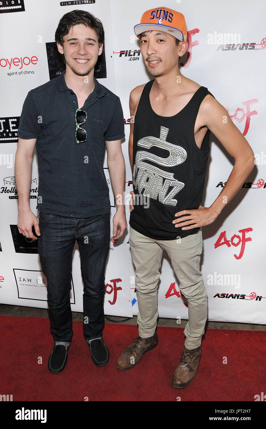 Actors Josh Green & Eric Lim from SECONDARY EDUCATION at the Asians On ...