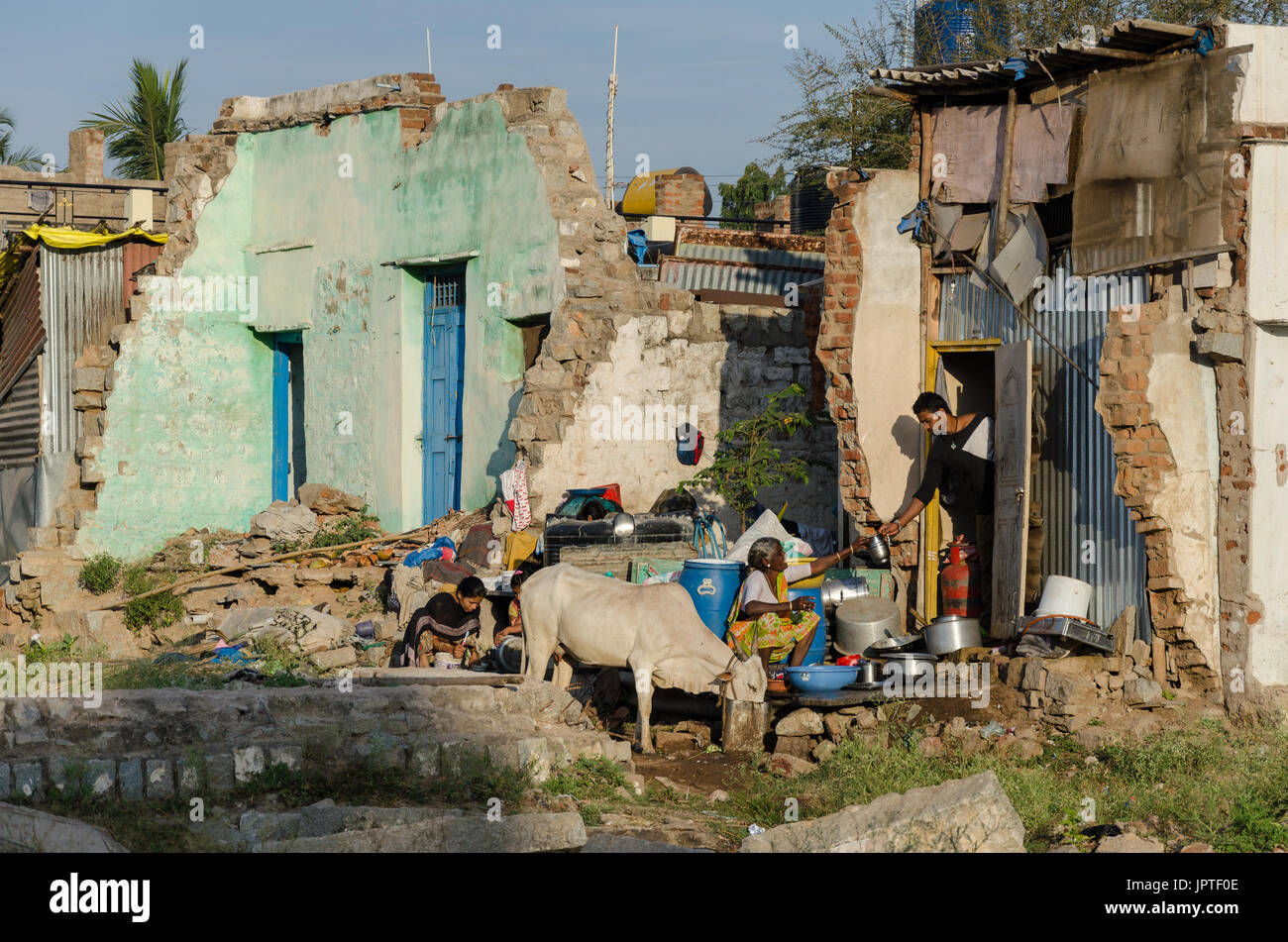 Old houses of Hampi, Karnataka, India Stock Photo Alamy