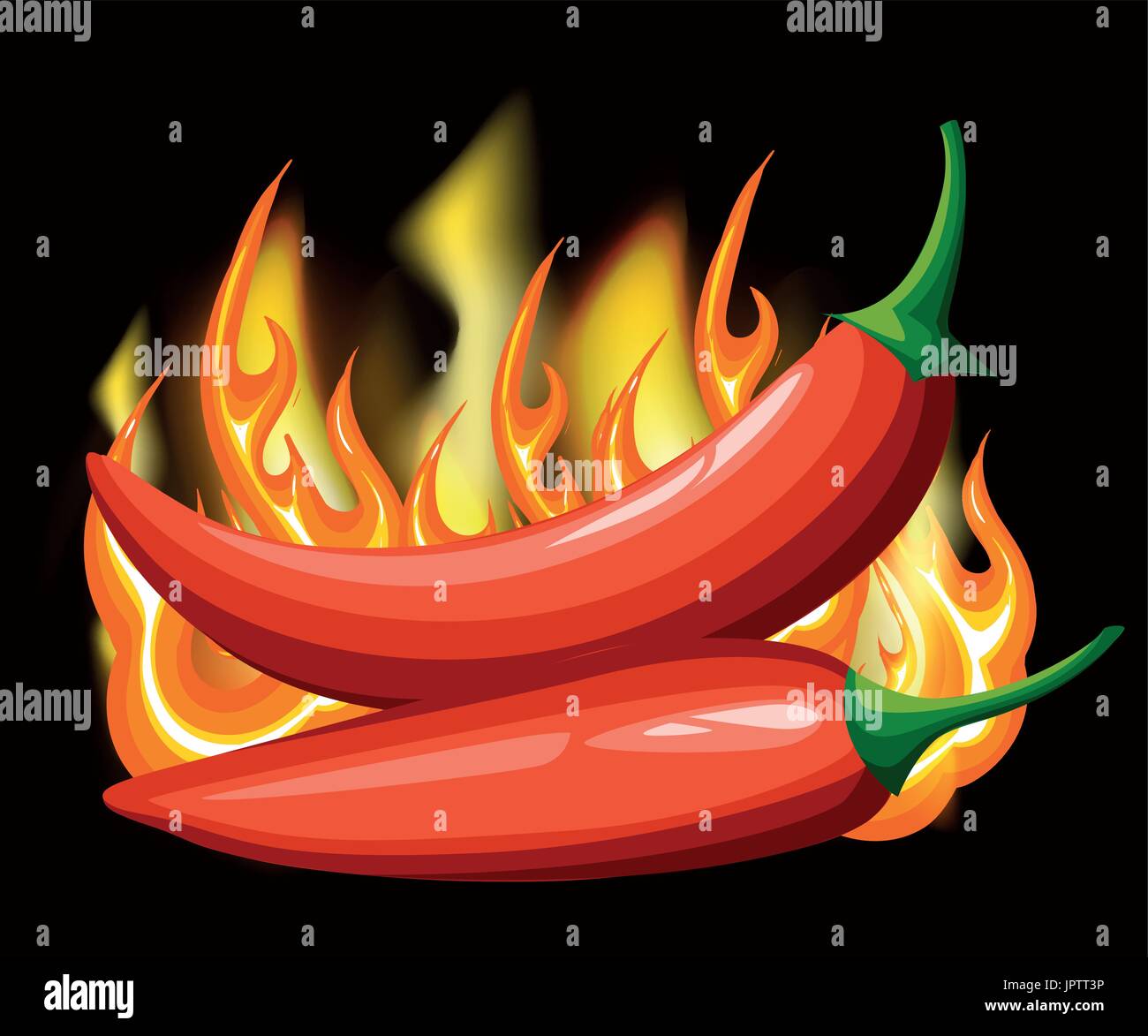 Chili Pepper. Abstract chili peppers on white background Web site page