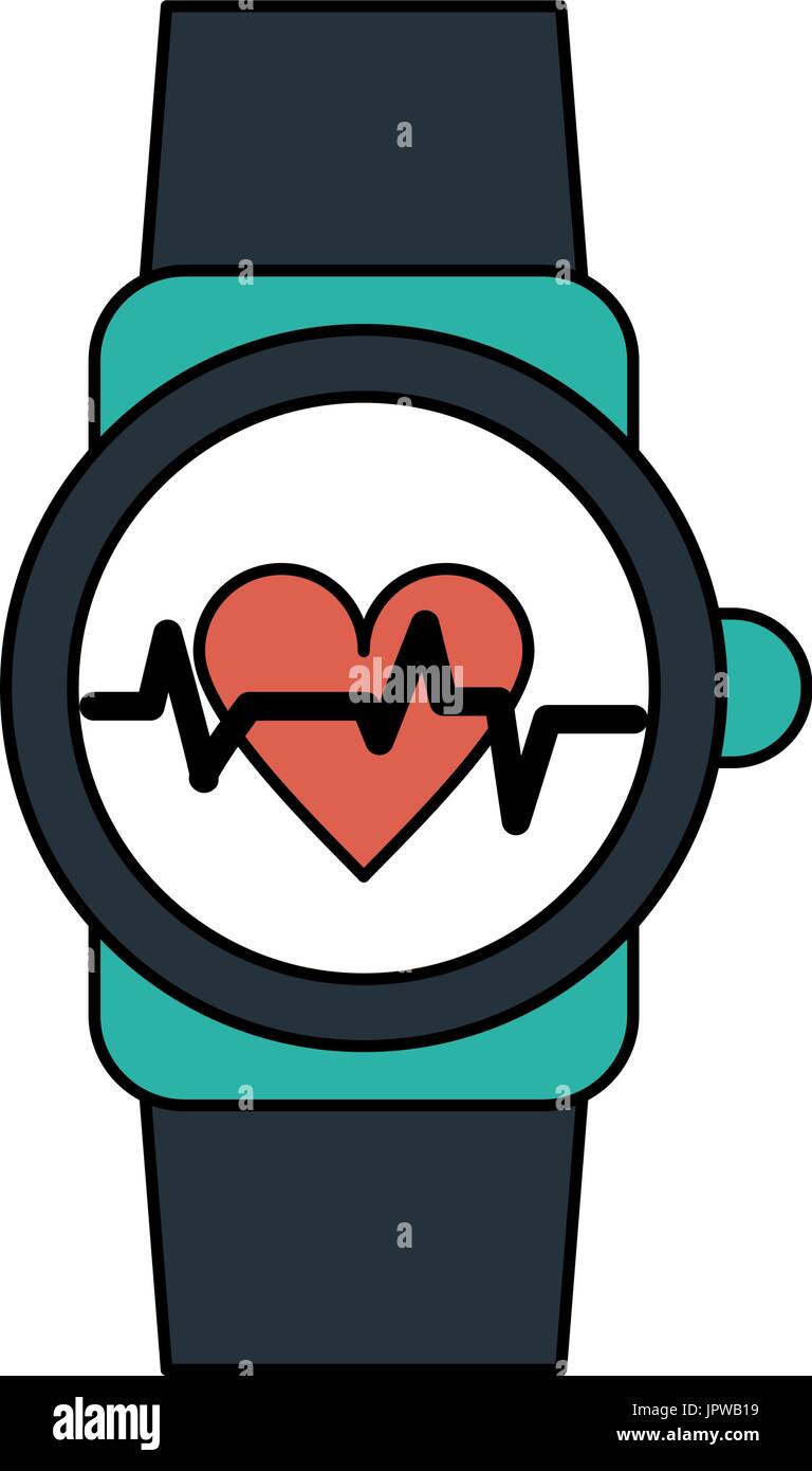 heart rate wrist monitor icon image Stock Vector Image & Art - Alamy