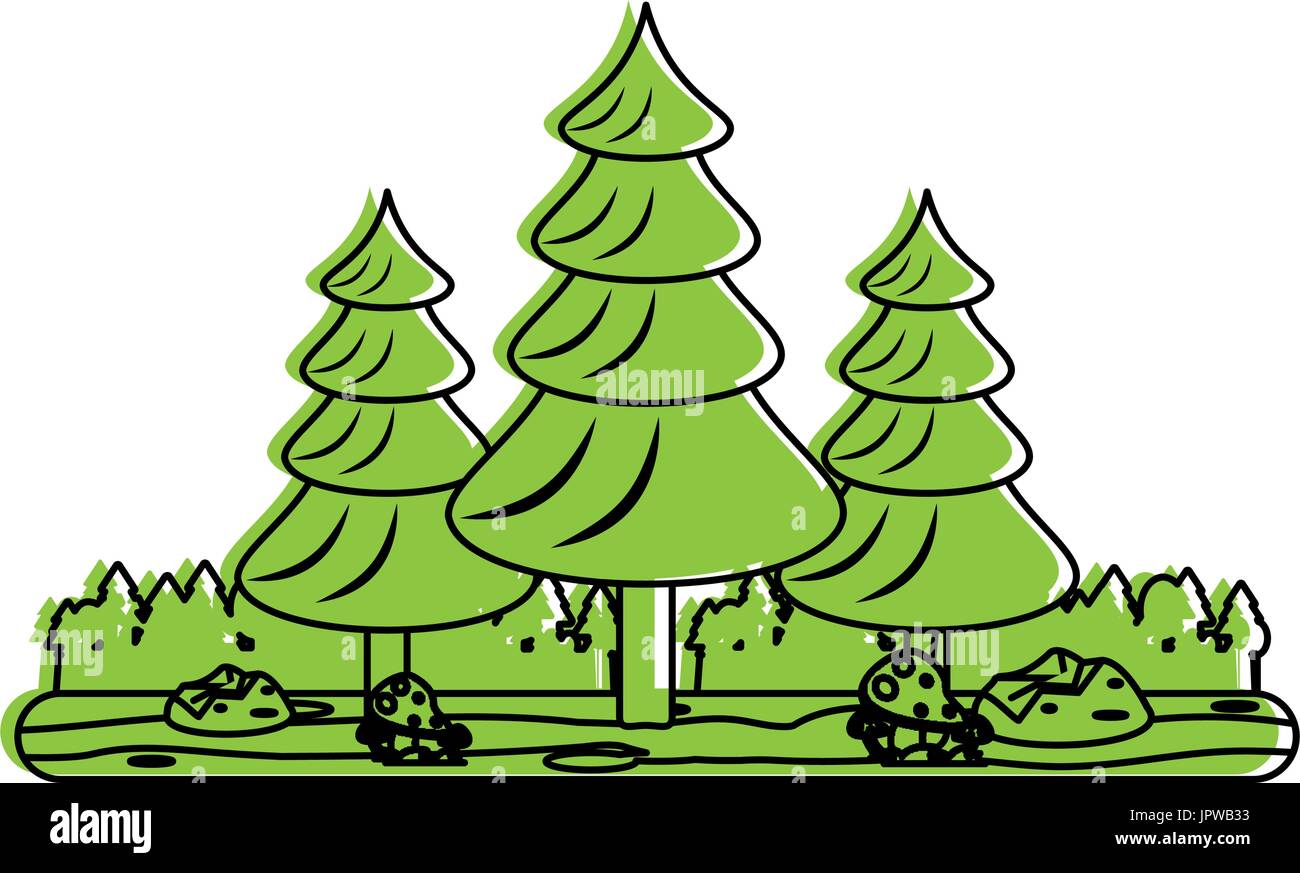 forest landscape icon image Stock Vector Image & Art - Alamy