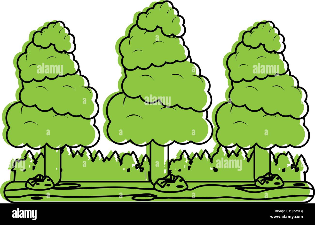 forest landscape icon image Stock Vector Image & Art - Alamy
