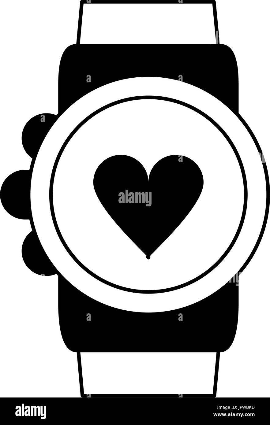 heart rate wrist monitor icon image Stock Vector Image & Art - Alamy