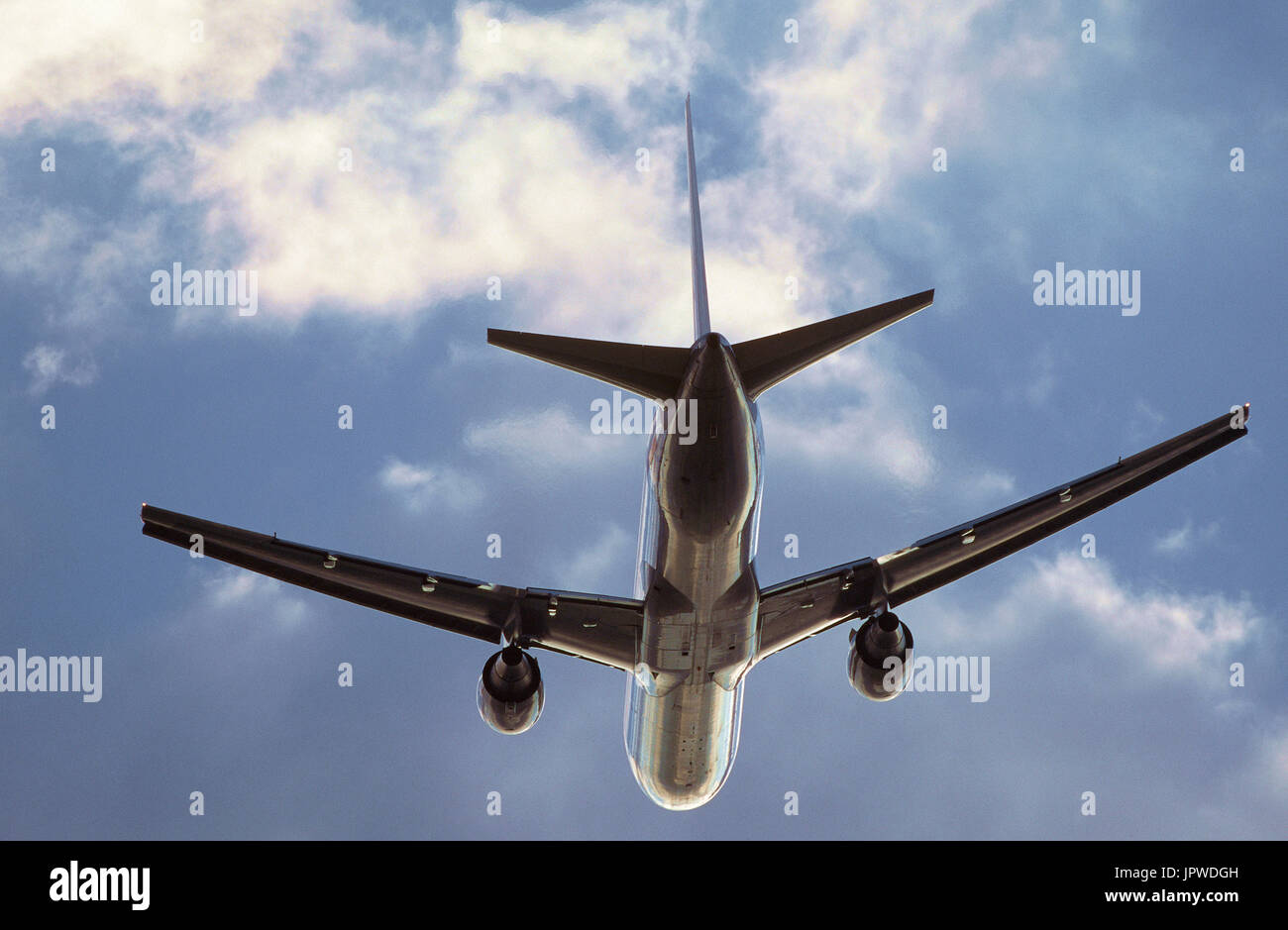 Boeing 767-300 flying enroute Stock Photo