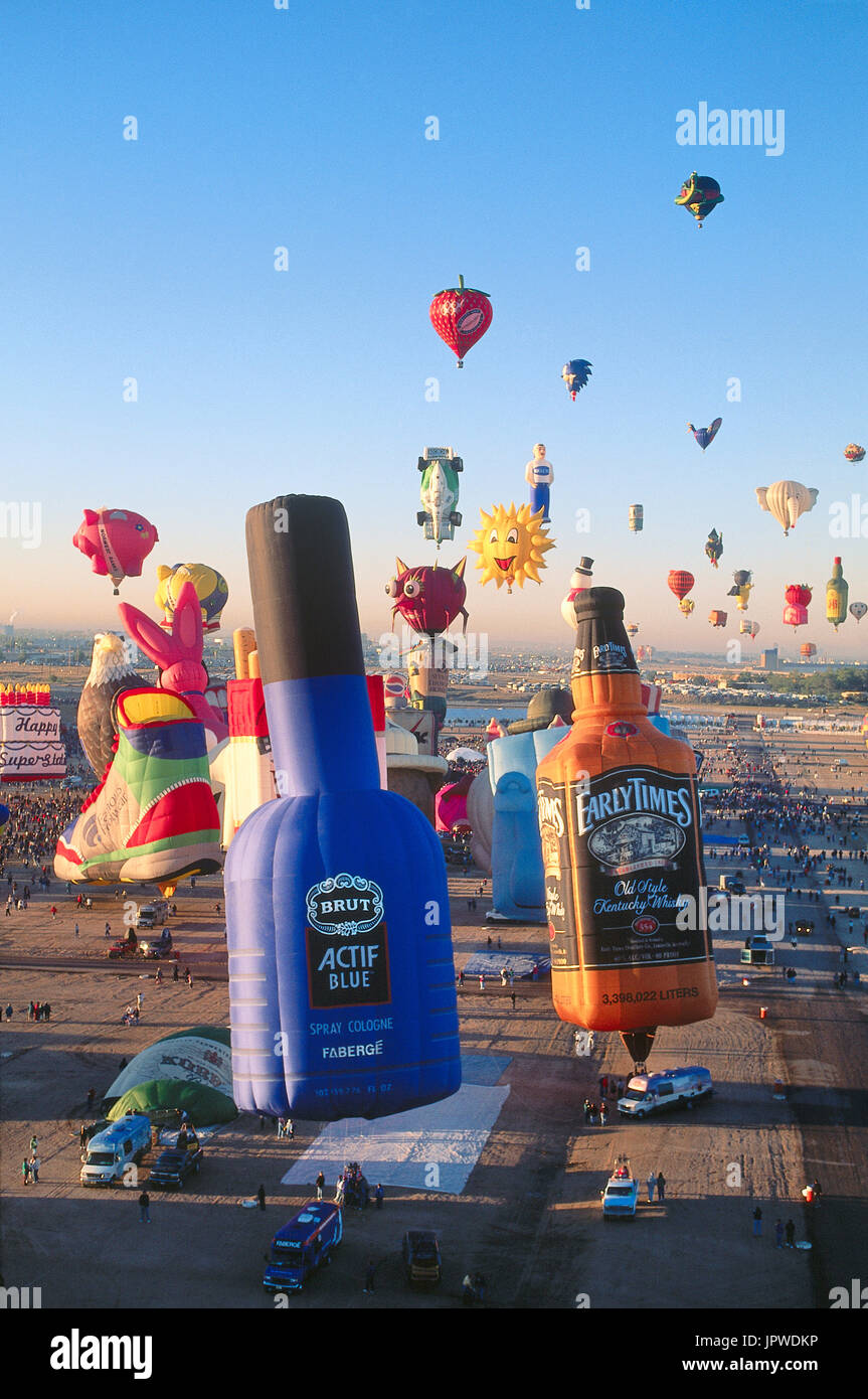 Special shapes balloons at the albuquerque international balloon fiesta